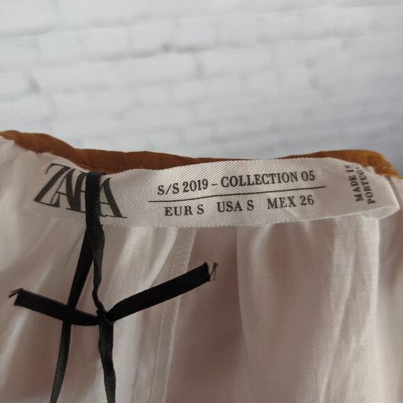 NWT Zara Ruffle Cinch Waist Wrap Style Western Prairie Dress - Picture 5 of 5